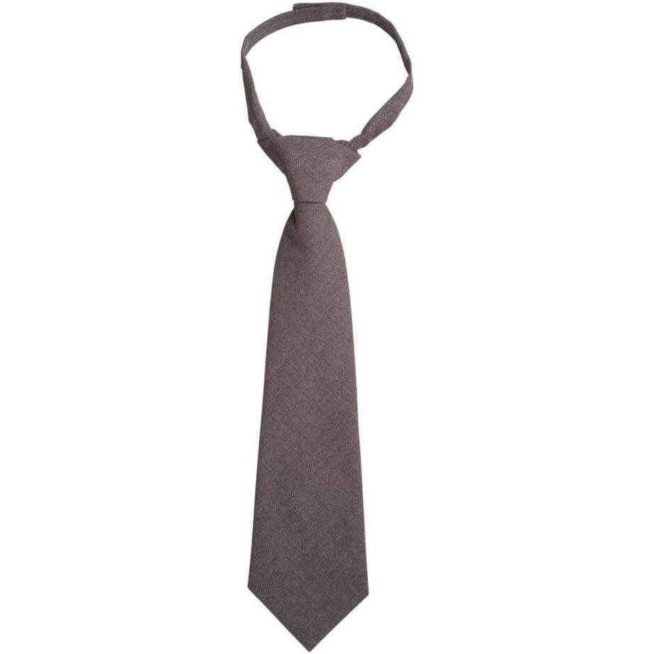imageFrench Toast Boys Adjustable Solid 1420 Size TieHeather Grey