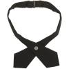 French Toast Girls’ Husky Adjustable Cross Tie Solid(Black)