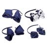 French Toast Kid’s School Uniform Headbands, 4-pack, Navy Blue & White, One Size