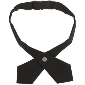 French Toast Girls’ Husky Adjustable Cross Tie Solid(Black)