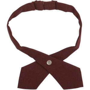 French Toast Girls’ Husky Adjustable Cross Tie Solid(Burgundy)