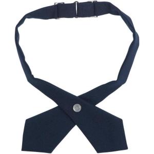 French Toast Girls’ Husky Adjustable Cross Tie Solid(Navy)