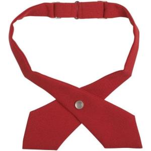 French Toast Girls’ Husky Adjustable Cross Tie Solid(Red)