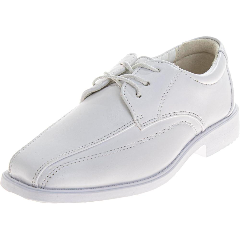 imageFrench Toast Boys Dress Shoes  Classic LaceUp Oxford Casual Dress Formal Shoes  Black Size 7 Toddler  Size 6 Big KidWhite
