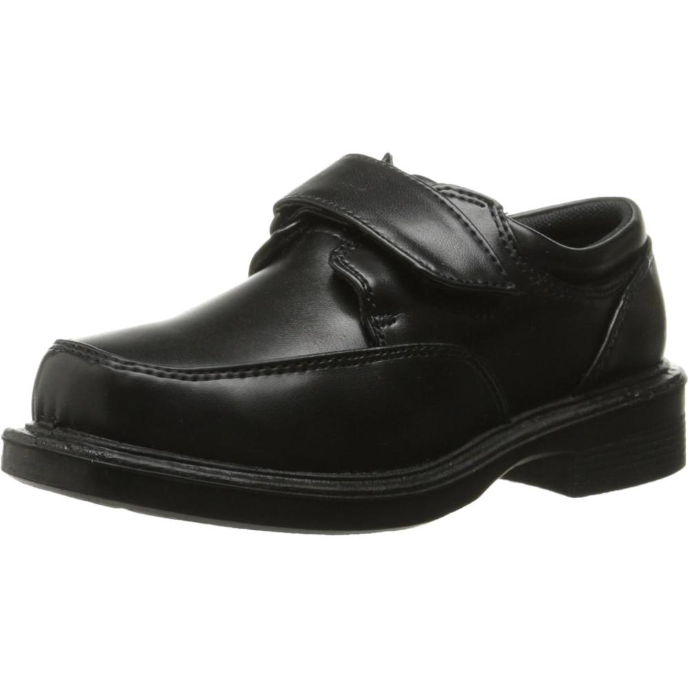 imageFrench Toast Boys Shoes  Kids Oxford School Uniform Loafer Church Dress Shoes SlipOn FauxLeather ToddlerBig Kid BlackBlack
