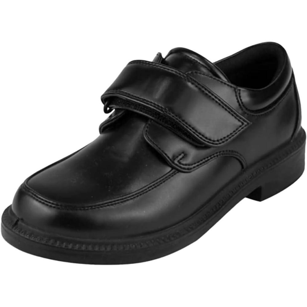 imageFrench Toast Boys Shoes  Kids Oxford School Uniform Loafer Church Dress Shoes SlipOn FauxLeather ToddlerBig Kid BlackSolid Black