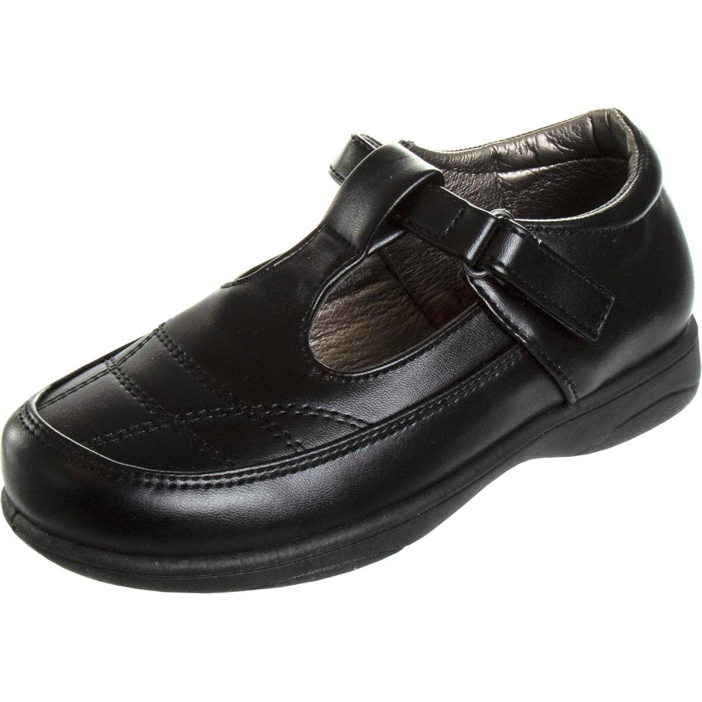 imageFrench Toast Girls Mary Jane Shoes Uniform Ballet Flats Dress School Shoes for Girls Size Toddler Little Kid Big Kid AdultBlack Lined