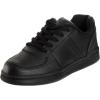 French Toast Boys Girls Shoes -Unisex Athletic Casual Dress Kids School Uniform Loafer Oxford Canvas Tennis Sneakers (White/Black) (Little Kid/Big Kid)(Black)