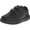 French Toast Boys Girls Shoes -Unisex Athletic Casual Dress Kids School Uniform Loafer Oxford Canvas Tennis Sneakers (White/Black) (Little Kid/Big Kid)(Jet Black)
