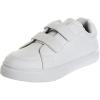 French Toast Boys Girls Shoes -Unisex Athletic Casual Dress Kids School Uniform Loafer Oxford Canvas Tennis Sneakers (White/Black) (Little Kid/Big Kid)(White-3)