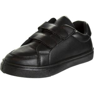 French Toast Boys Girls Shoes -Unisex Athletic Casual Dress Kids School Uniform Loafer Oxford Canvas Tennis Sneakers (White/Black) (Little Kid/Big Kid)(Black-3)