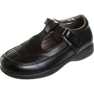 French Toast Girls Mary Jane Shoes Uniform Ballet Flats Dress School Shoes for Girls Size Toddler, Little Kid, Big Kid, Adult(Black Lined)