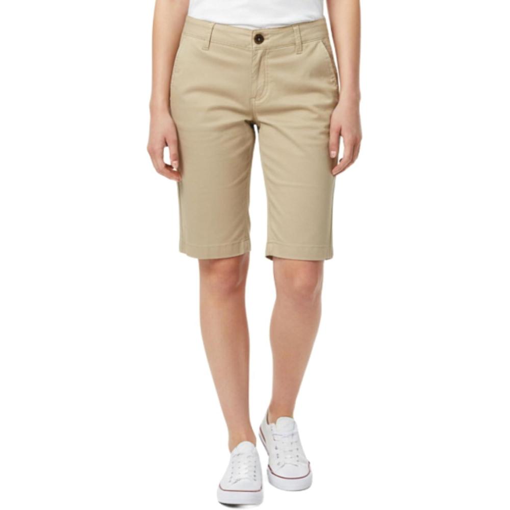 imageFrench Toast Womens Teen and Juniors Stretch Twill Bermuda ShortsKhaki Beige