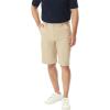 French Toast Men’s Moisture Wicking Flat Front Stretch Microfiber Performance Short(Khaki)