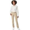 French Toast Womens’ Teen and Young Women’s Straight Fit Stretch Twill Pant(Khaki)