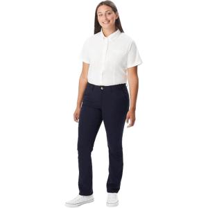 French Toast Womens’ Teen and Young Women’s Straight Fit Stretch Twill Pant(Navy)