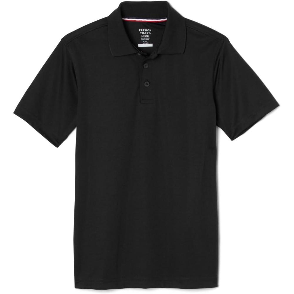 imageFrench Toast Unisex Adult Moisture Wicking Sport PoloBlack