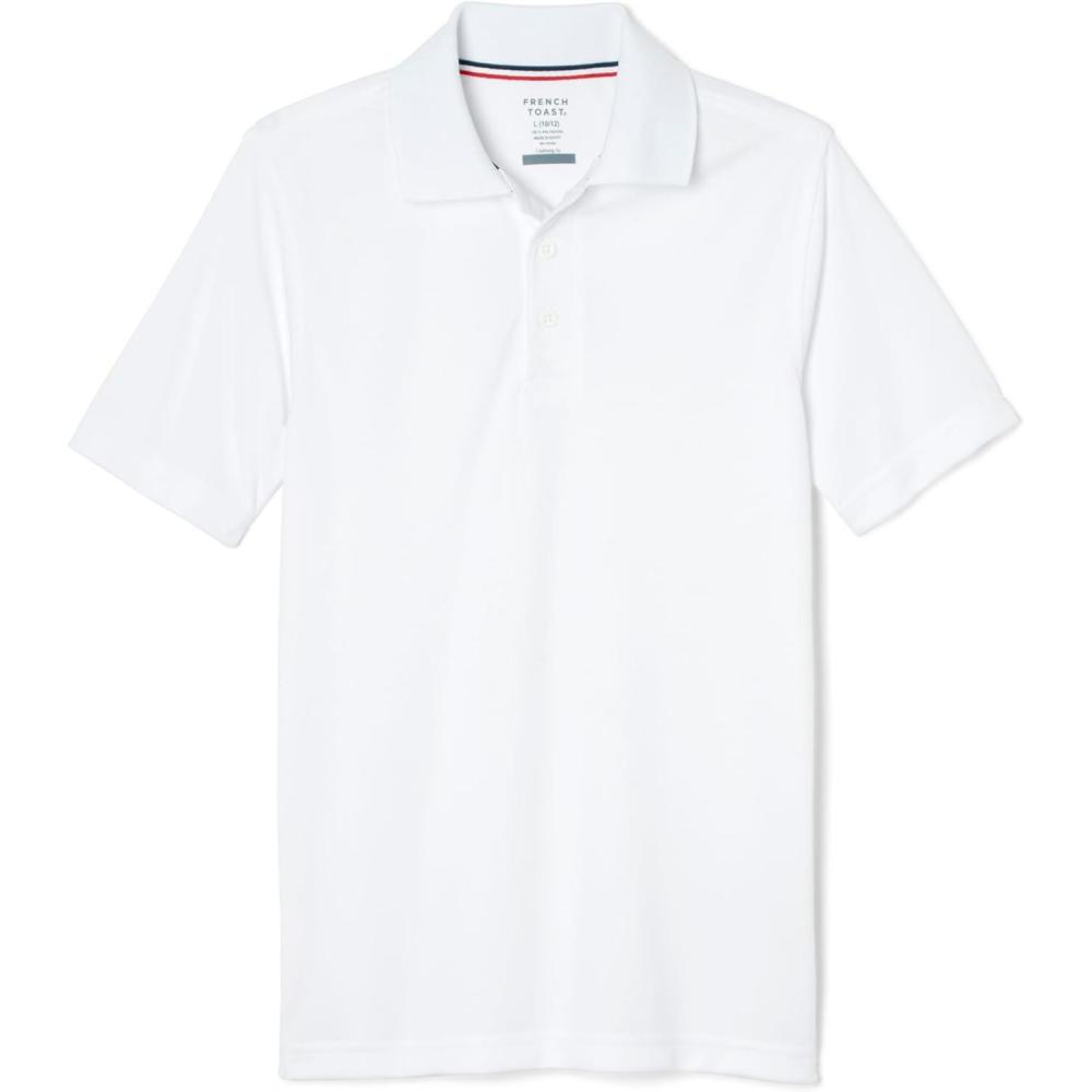 imageFrench Toast Unisex Adult Moisture Wicking Sport PoloWhite