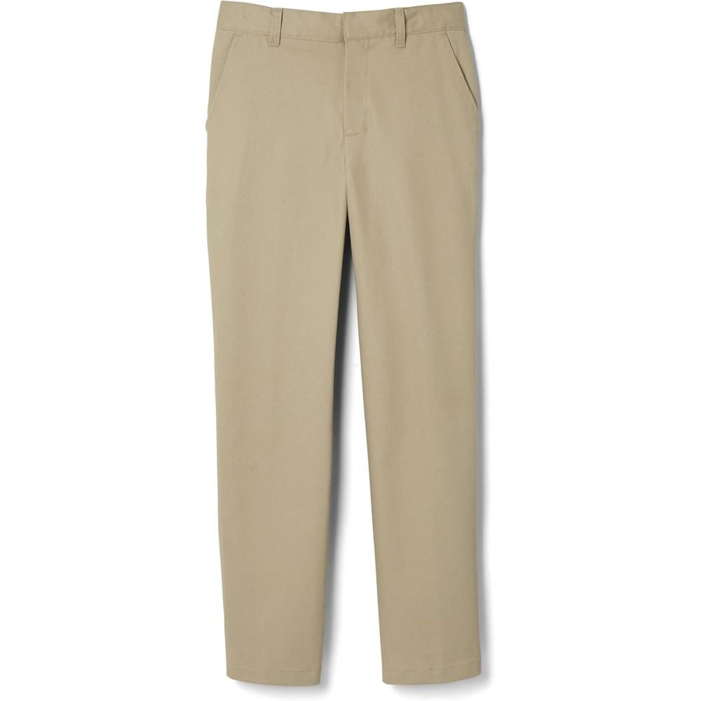 imageFrench Toast Young Mens Relaxed Fit Twill PantKhaki Beige
