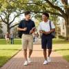 French Toast Men’s Moisture Wicking Flat Front Stretch Microfiber Performance Short(Navy)