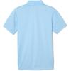 French Toast Men’s Moisture Wicking Performance Sport Polo Short Sleeve Shirt, Light Blue, Medium