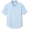 French Toast Boys Short Sleeve Oxford Dress Shirt (Standard & Husky)(Light Blue)