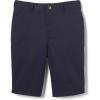 French Toast Men’s Flat Front Stretch Twill Short(Navy)