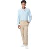 French Toast Mens Straight Fit Stretch Twill Chino PantPants(Khaki)