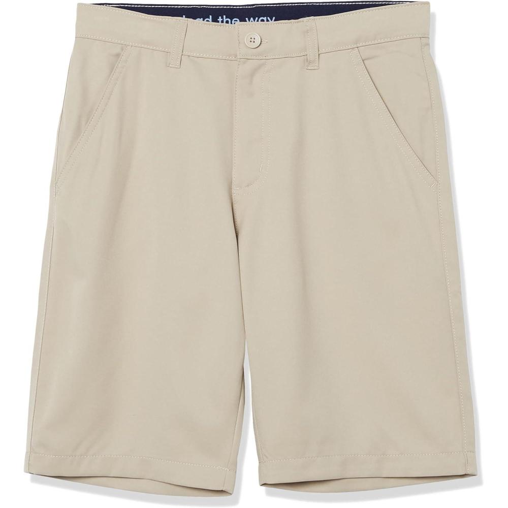 imageFrench Toast Boys Flat Front Stretch ShortKhaki Beige