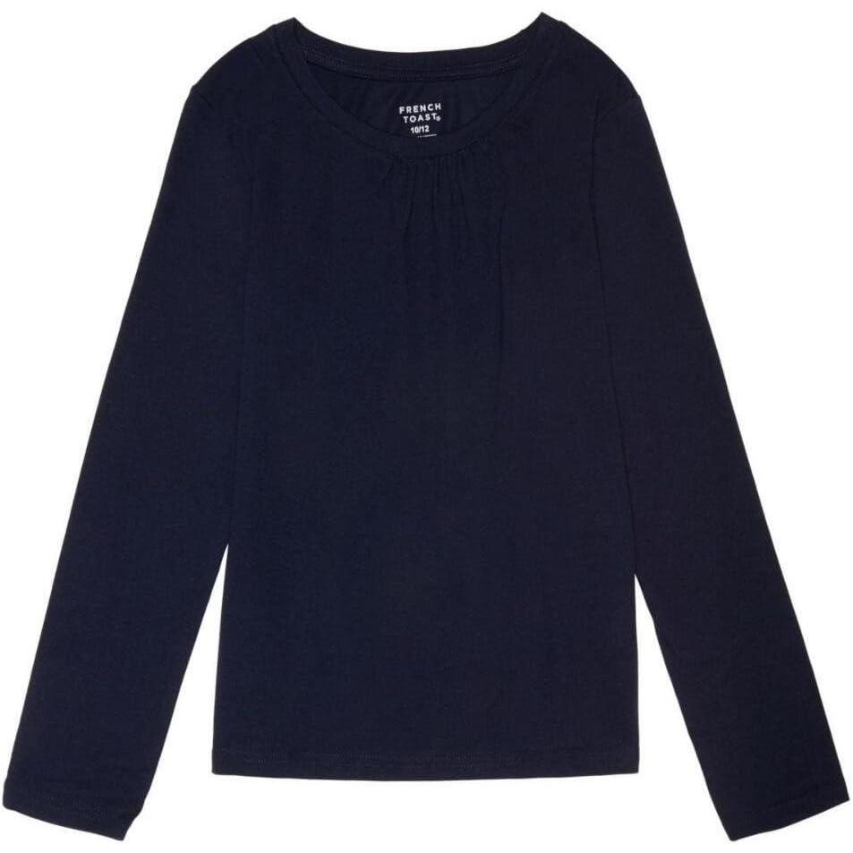 imageFrench Toast Girls Long Sleeve Crewneck Tee T ShirtNavy