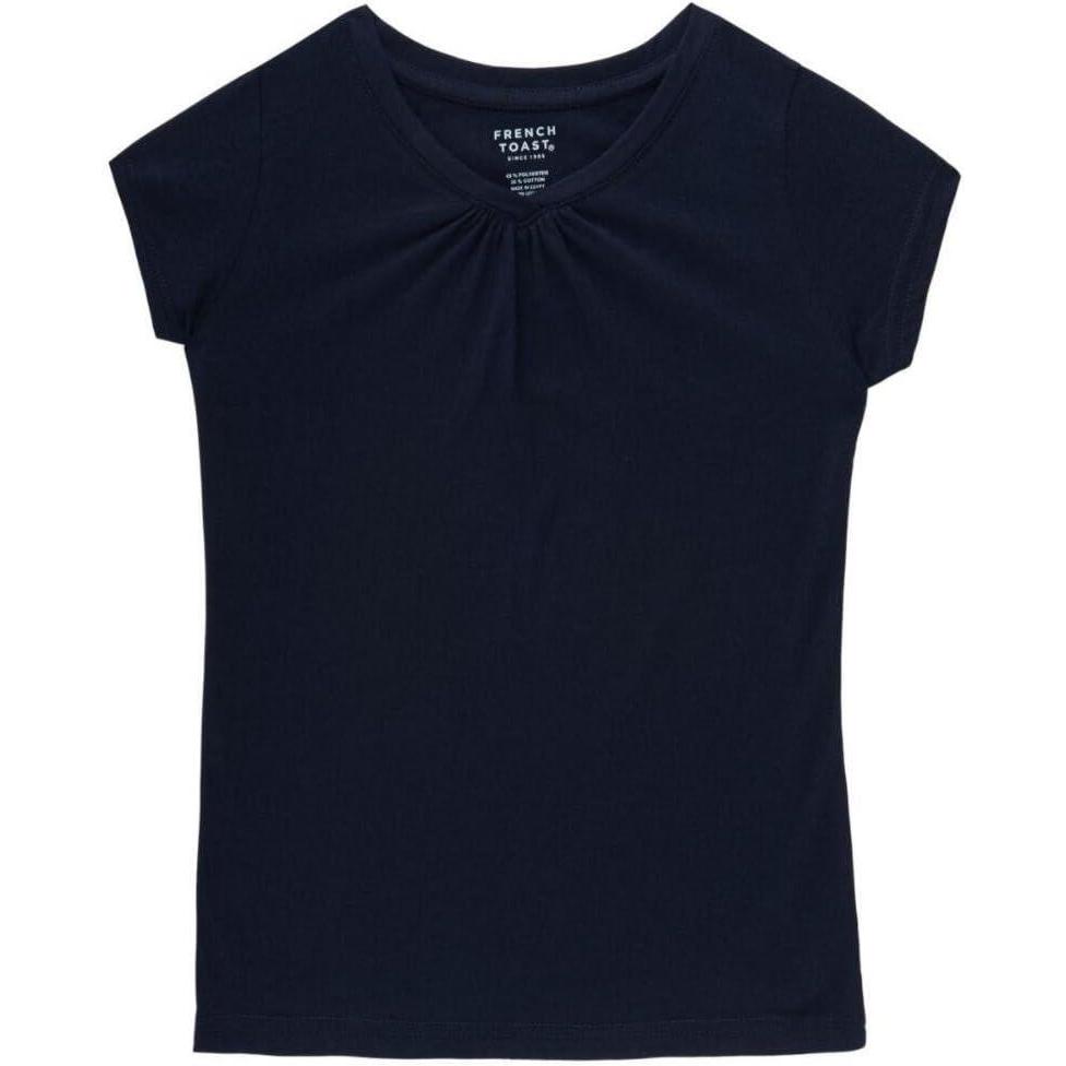 imageFrench Toast Girls Short Sleeve VNeck TShirt TeeNavy