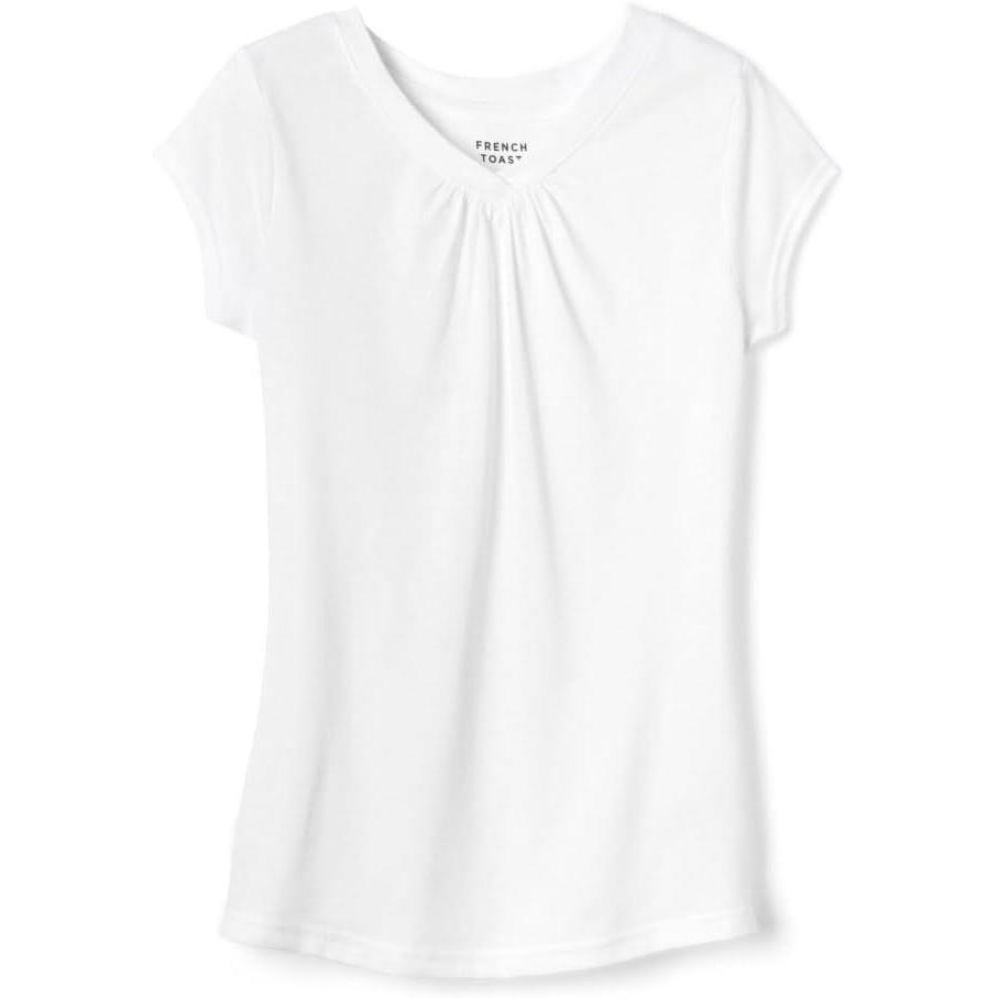 imageFrench Toast Girls Short Sleeve VNeck TShirt TeeWhite