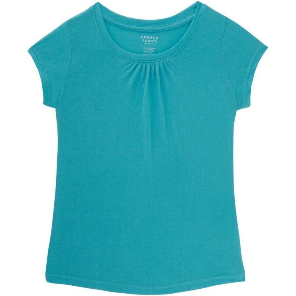 imageFrench Toast Girls Toddler Short Sleeve Crewneck Tee TShirtBlue Curacao