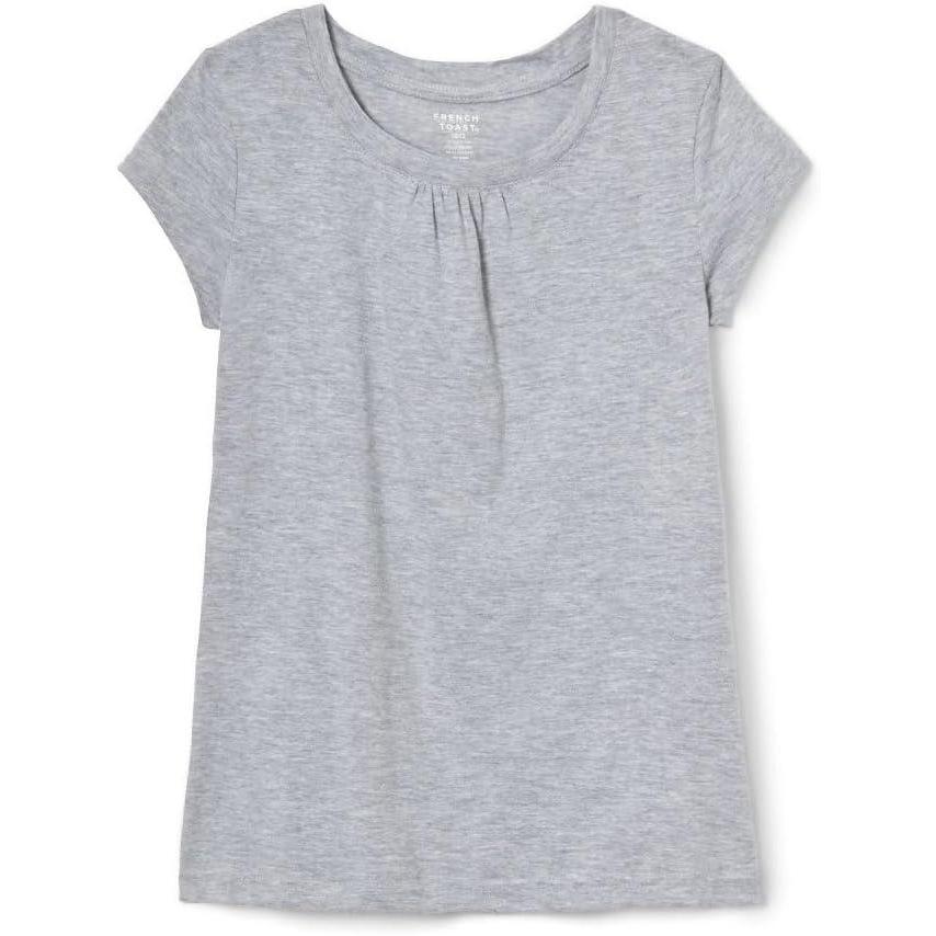 imageFrench Toast Girls Toddler Short Sleeve Crewneck Tee TShirtGrey