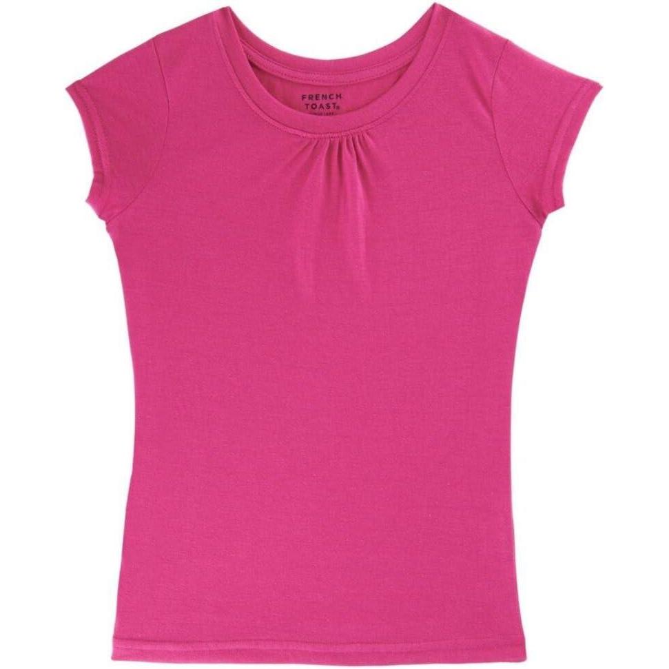 imageFrench Toast Girls Toddler Short Sleeve Crewneck Tee TShirtOg Medium Pink