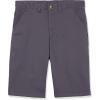 French Toast Boys’ Flat Front Stretch Short(Heather Gray)