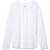 French Toast Girls Long Sleeve Crewneck Tee T Shirt(White)