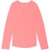 French Toast Girls’ Long Sleeve V-Neck Tee(Electric Pink)
