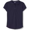 French Toast Girls Short Sleeve Moisture Wicking Sport Polo(Navy)