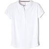 French Toast Girls Short Sleeve Moisture Wicking Sport Polo(White)