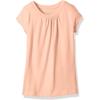 French Toast Girls’ Toddler Short Sleeve Crewneck Tee T-Shirt(Neon Peach Heather)