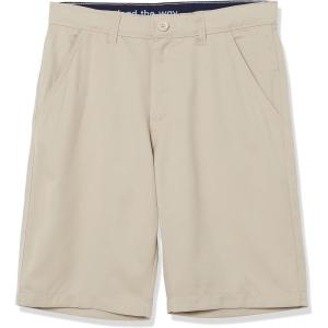 French Toast Boys’ Flat Front Stretch Short(Khaki Beige)