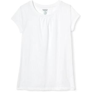 French Toast Girls’ Toddler Short Sleeve Crewneck Tee T-Shirt(White)