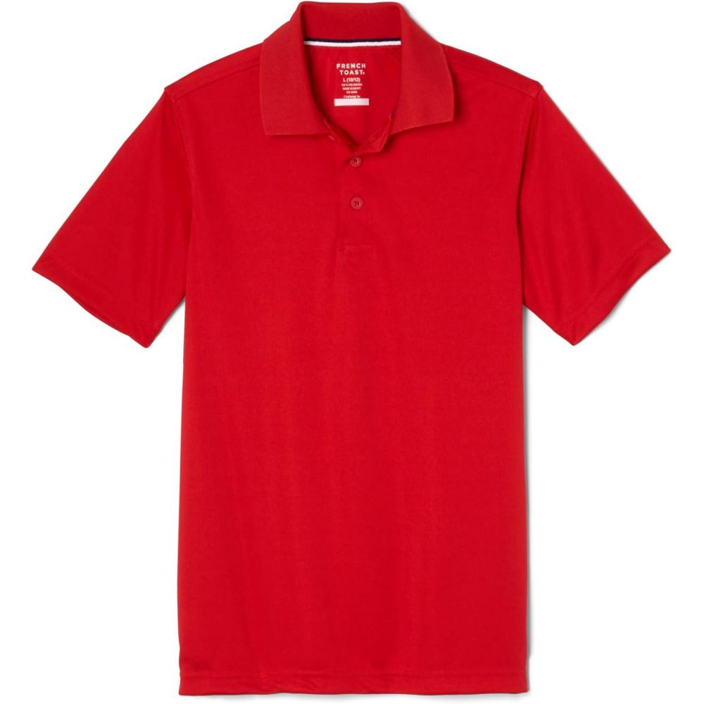imageFrench Toast Kids Moisture Wicking Performance Sport PoloRed