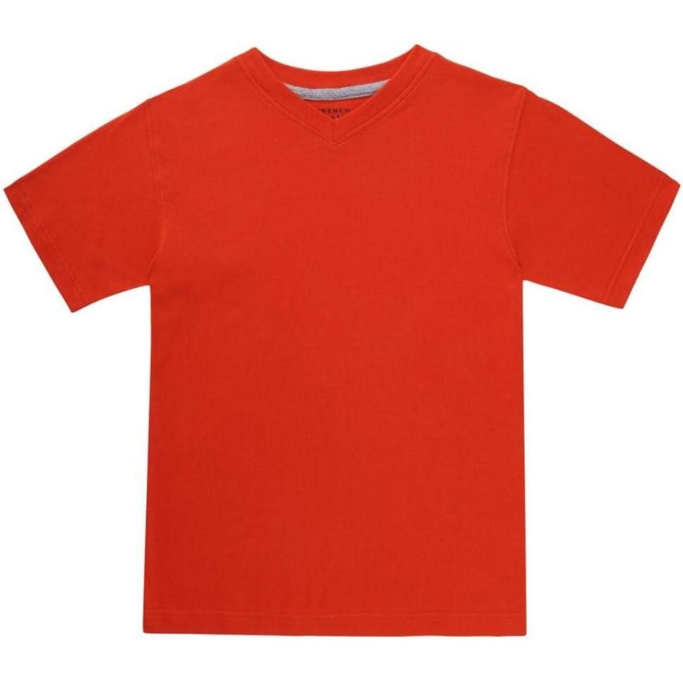 imageFrench Toast Mens Short Sleeve VNeck TeeCherry Tomato