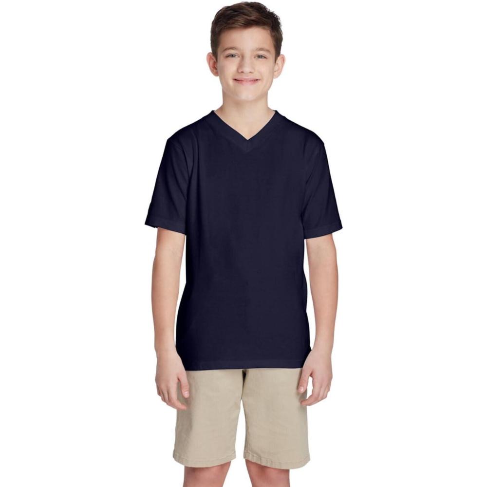 imageFrench Toast Mens Short Sleeve VNeck TeeNavy