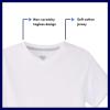 French Toast Men’s Short Sleeve V-Neck Tee(Dark Midnight)