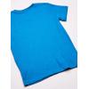French Toast Men’s Short Sleeve V-Neck Tee(Methyl Blue Heather)