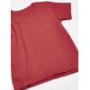 French Toast Men’s Short Sleeve V-Neck Tee(True Crimson Heather)