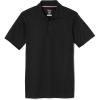 French Toast Kids’ Moisture Wicking Performance Sport Polo(Black)